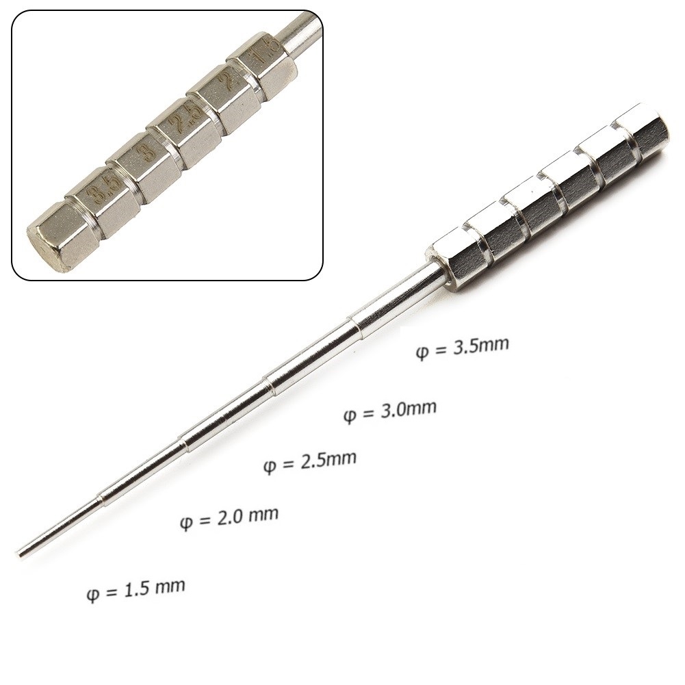 Coil Building Kit - 1 adet 1.5/2/2.5/3/3.5mm paslanmaz çelik-tel sarma