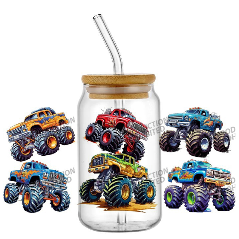 Rdta Tank Glass - Monster Truck tasarım UV DTF Kaplama