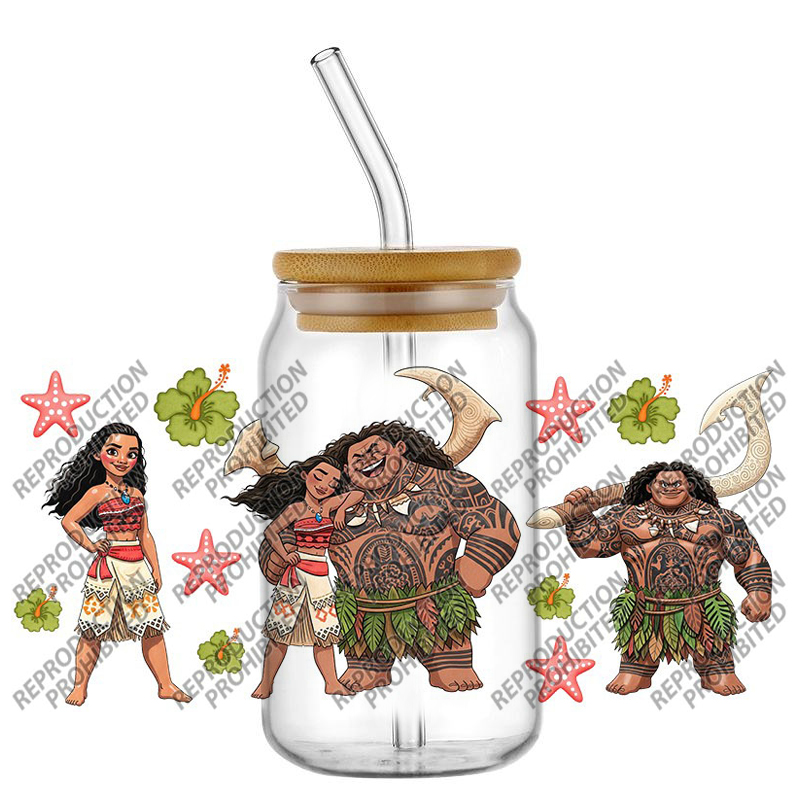 Rdta Tank Glass - Yeni Popüler Çizgi Film Moana 16oz