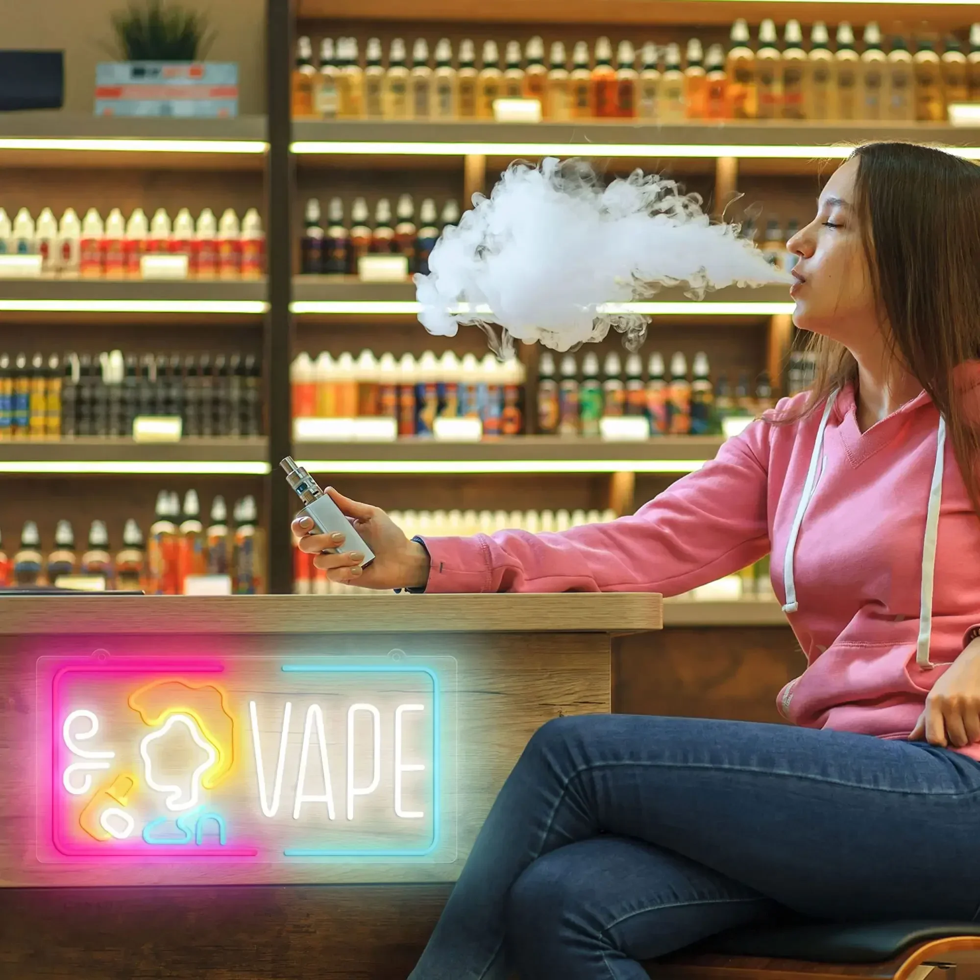 VAPE Neon Tabela Elektronik Si - Vape Decoration incelemesi ve fiyatı