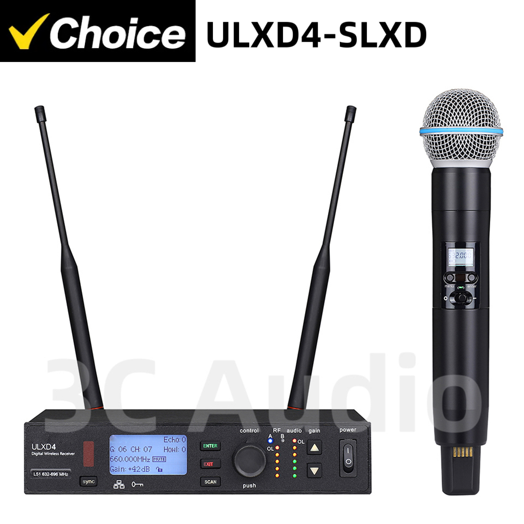 ULXD4-SLXD 500/600MHz Profesyo - Shure Mic Sm58 incelemesi ve fiyatı